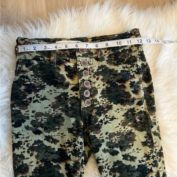 Anthropologie High Waisted Camo Corduroy Pants - Picture 9 of 13